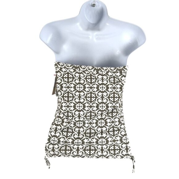 Tommy Bahama Tankini Swim Top Womens XS Strapless Printed Ruched NWT‎ SW-1999 - Picture 5 of 13